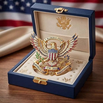 Gift packaging for patriotic brooch