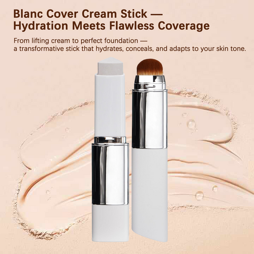Skin-Like Dewy Foundation Stick No Shade Guessing • Adapts to Most Skin Tones • Non-Greasy, Buildable Coverage