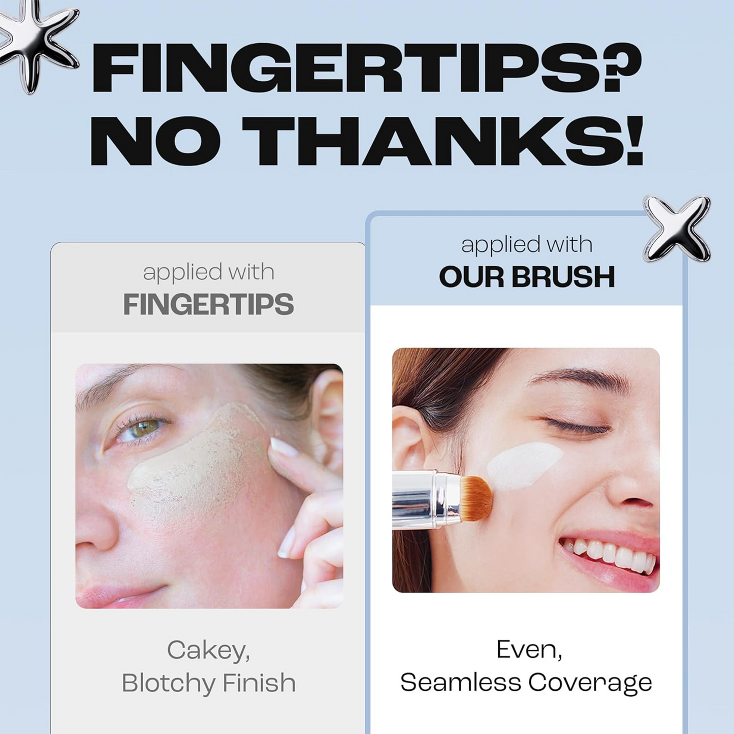 Skin-Like Dewy Foundation Stick No Shade Guessing • Adapts to Most Skin Tones • Non-Greasy, Buildable Coverage