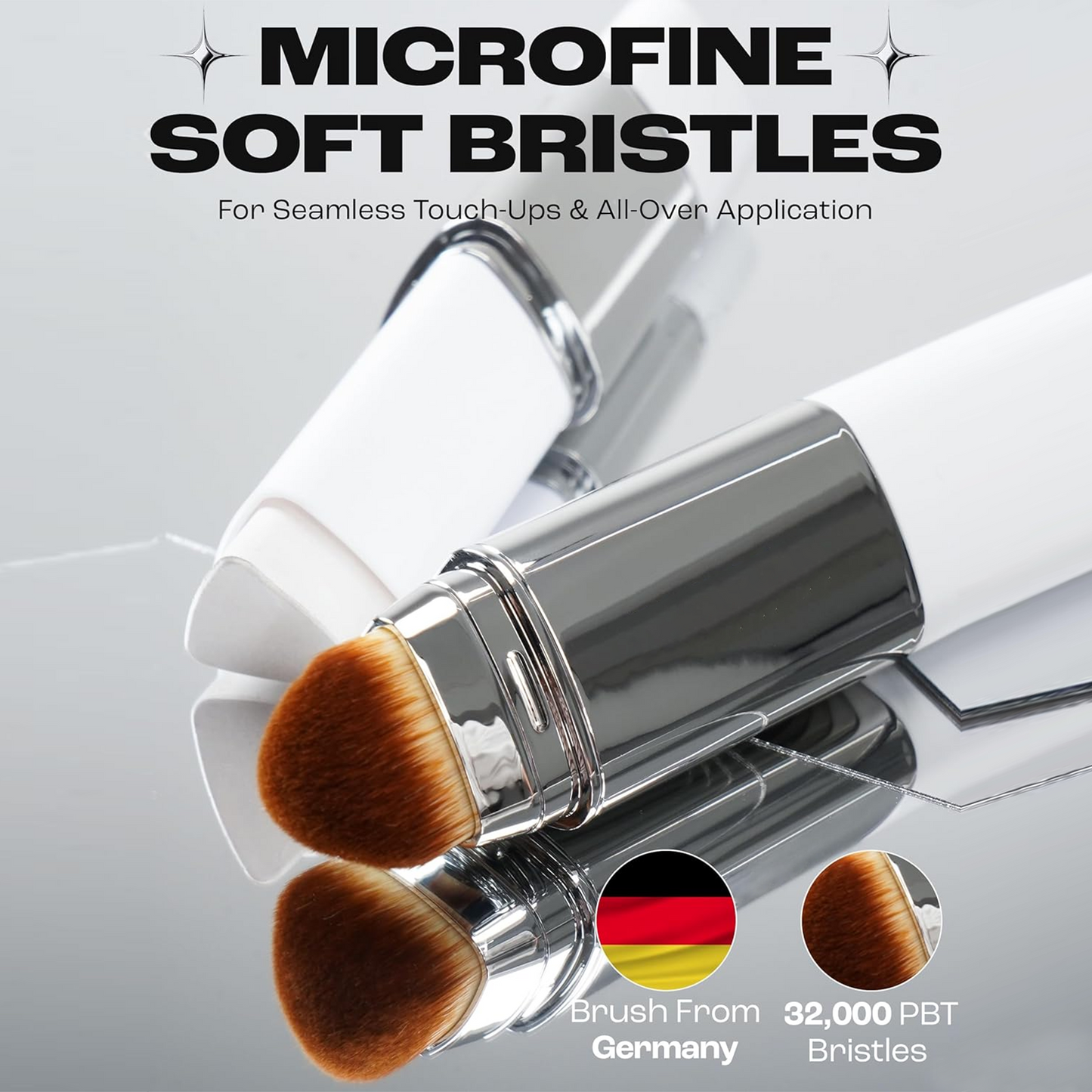 Skin-Like Dewy Foundation Stick No Shade Guessing • Adapts to Most Skin Tones • Non-Greasy, Buildable Coverage
