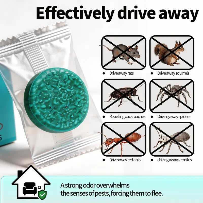 🏆12-Pack Rodent Repellent Balls for Home Kitchen Effective Pest Control Solution🐀🐍🐜🦂🦟