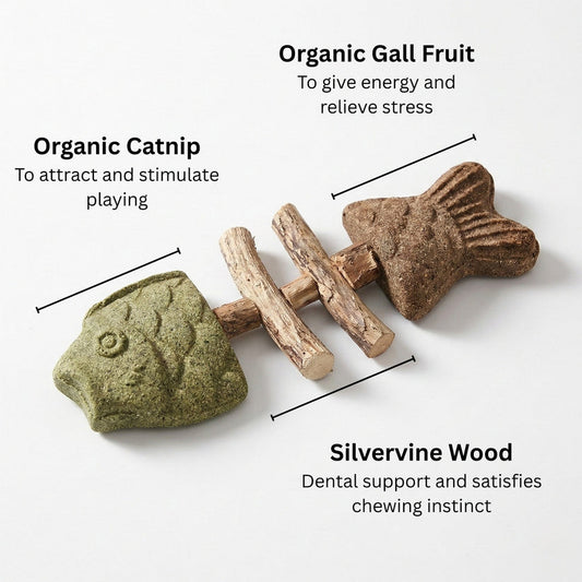 Catnip & Silvervine Chew