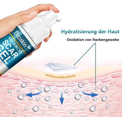 Bioskin™100% Fortschrittliches Narbengel - Kaiserschnitt, Bauchdeckenstraffung, alte Narben, Keloide, Dehnungsstreifen, Brandnarben