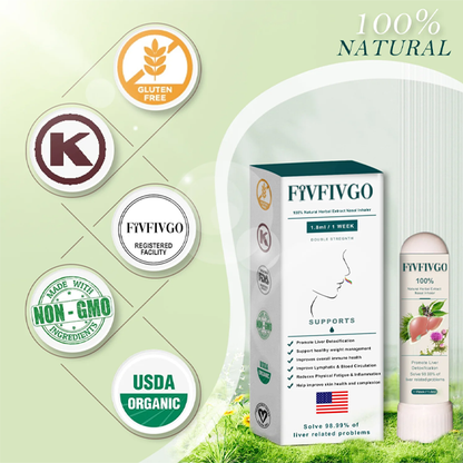 FiVFIVGO™ Neu Schlankheits-Naseninhalator (Leberunterstützung und Entgiftung 👑 Klinische Leberunterstützung)