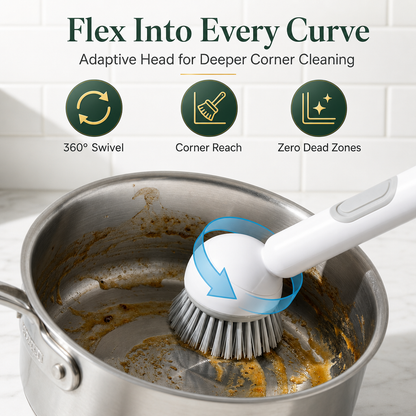 Versatile Soap Dispensing Dish Brush - Perfect Housewarming Gift