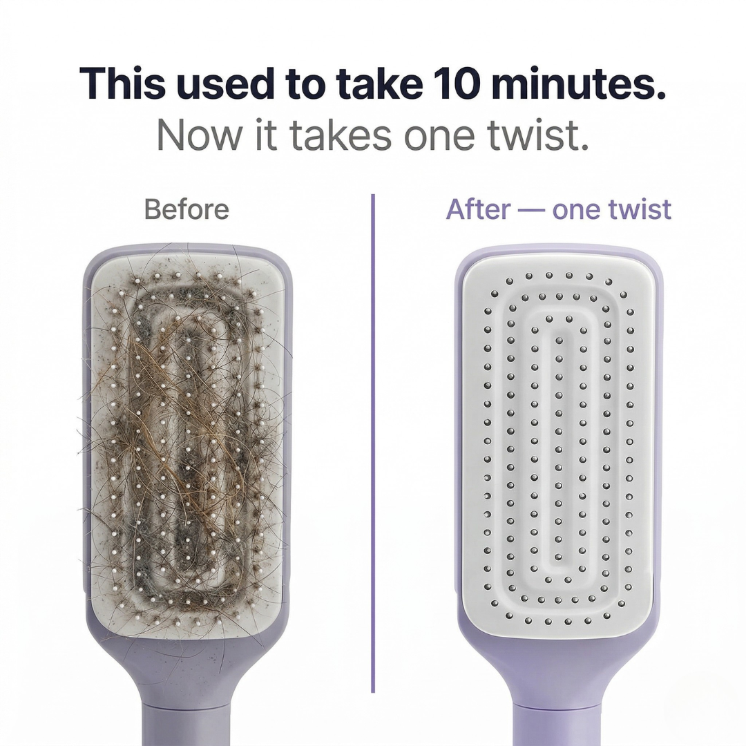 Gokeepy Hairbrush-Your Hairbrush Shouldn't Need a Deep Clean.