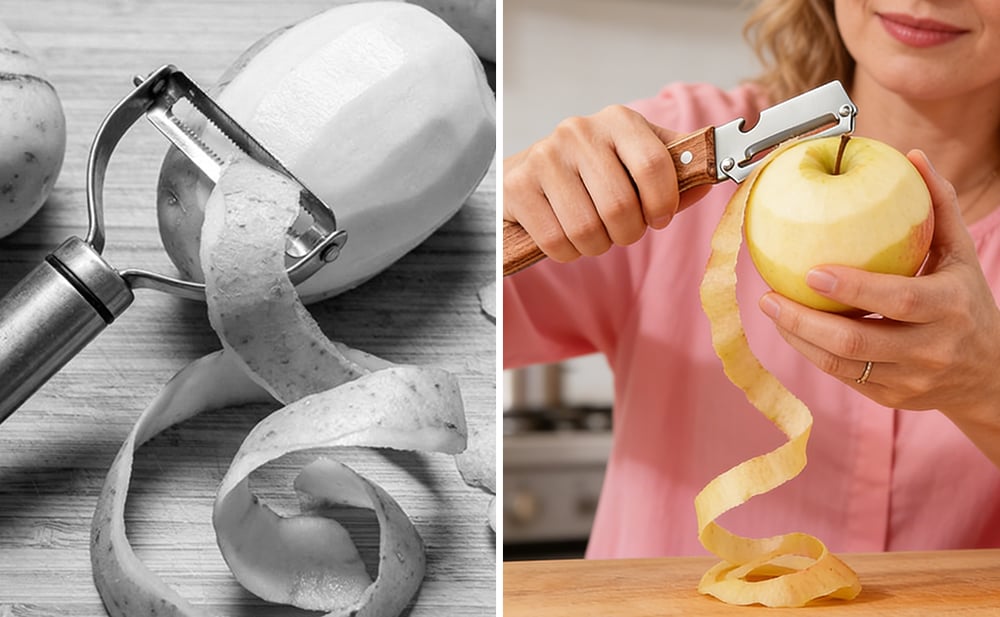 Old peeler versus zero pressure peeler comparison