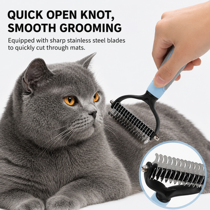 🐾 Buy One, Get One Free 🧹 Double-Sided Brush for Cats & Dogs 🐶