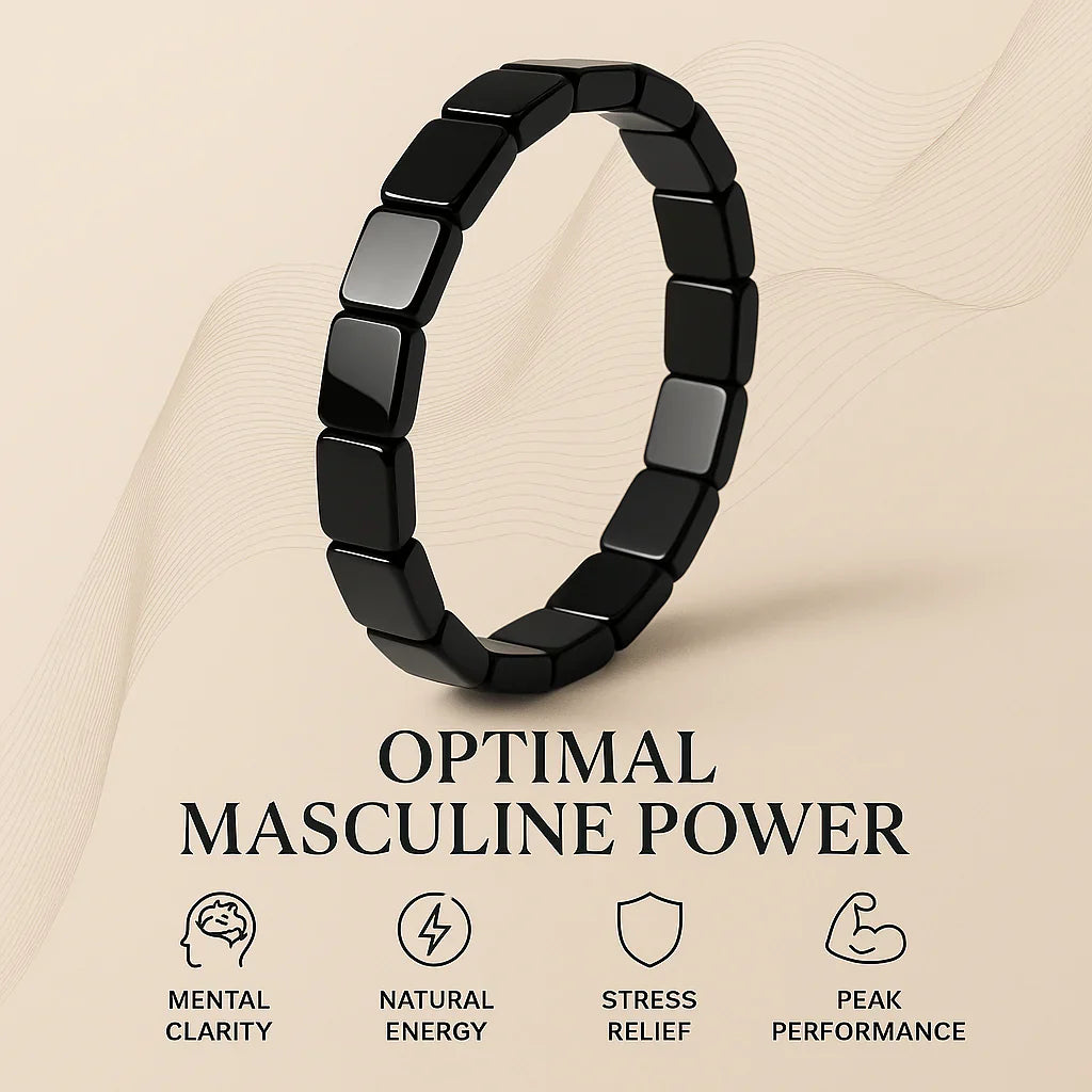 Hematite Bracelet--Natural Energy & Balance Support