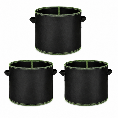 🌱 3-Pack 5 Gallon Grow Bags – Heavy Duty Aeration Fabric Pots with Handles for Vegetables, Flowers & Fruits 🪴