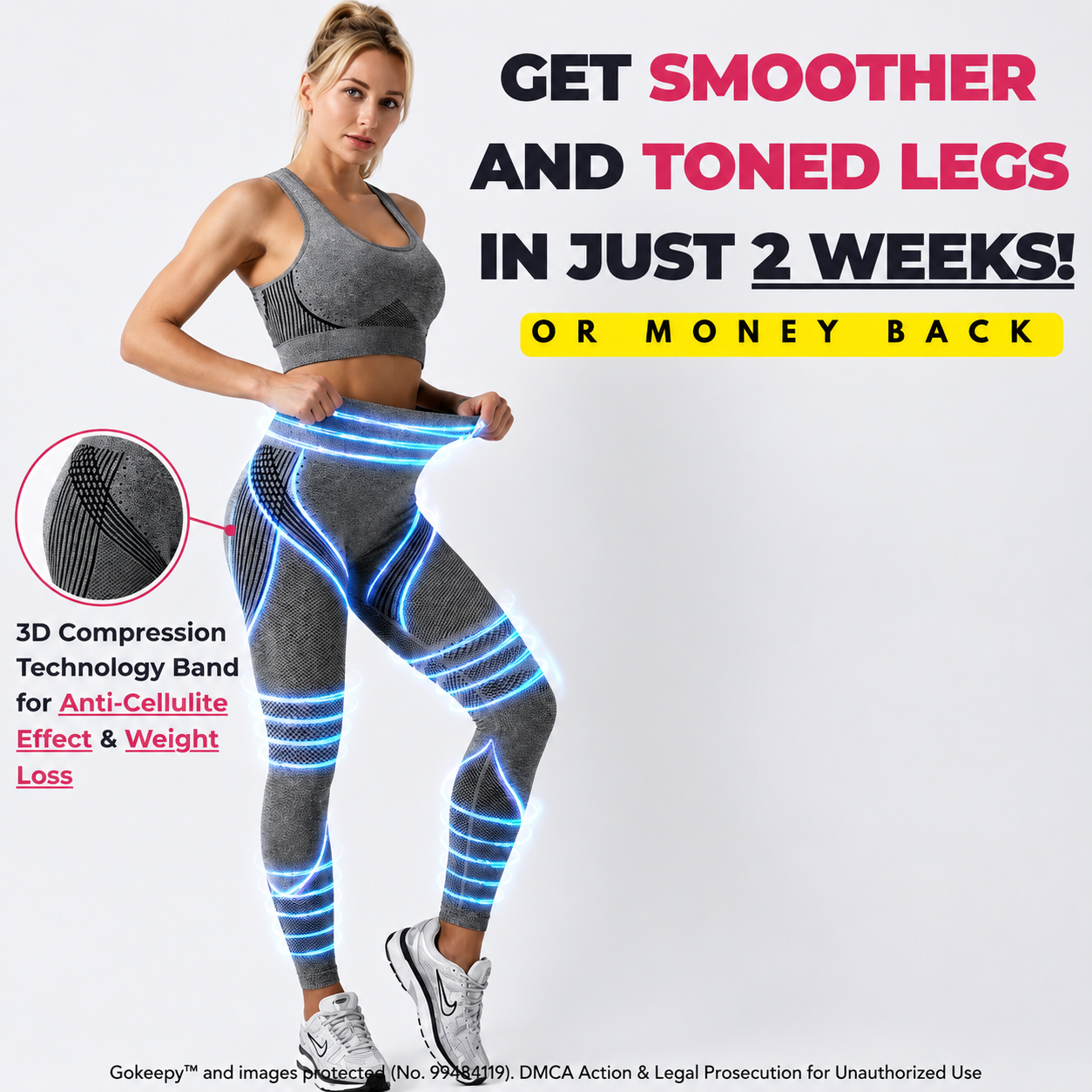 High Waisted And Hip Lifting Yoga Elastic Quick Drying Tight Pants ⭐