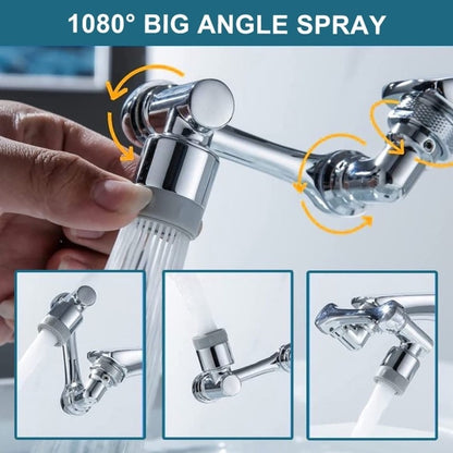 Buy One Get One:Reach Every Corner of Your Sink – 1080° Rotating Faucet with Dual Spray Modes