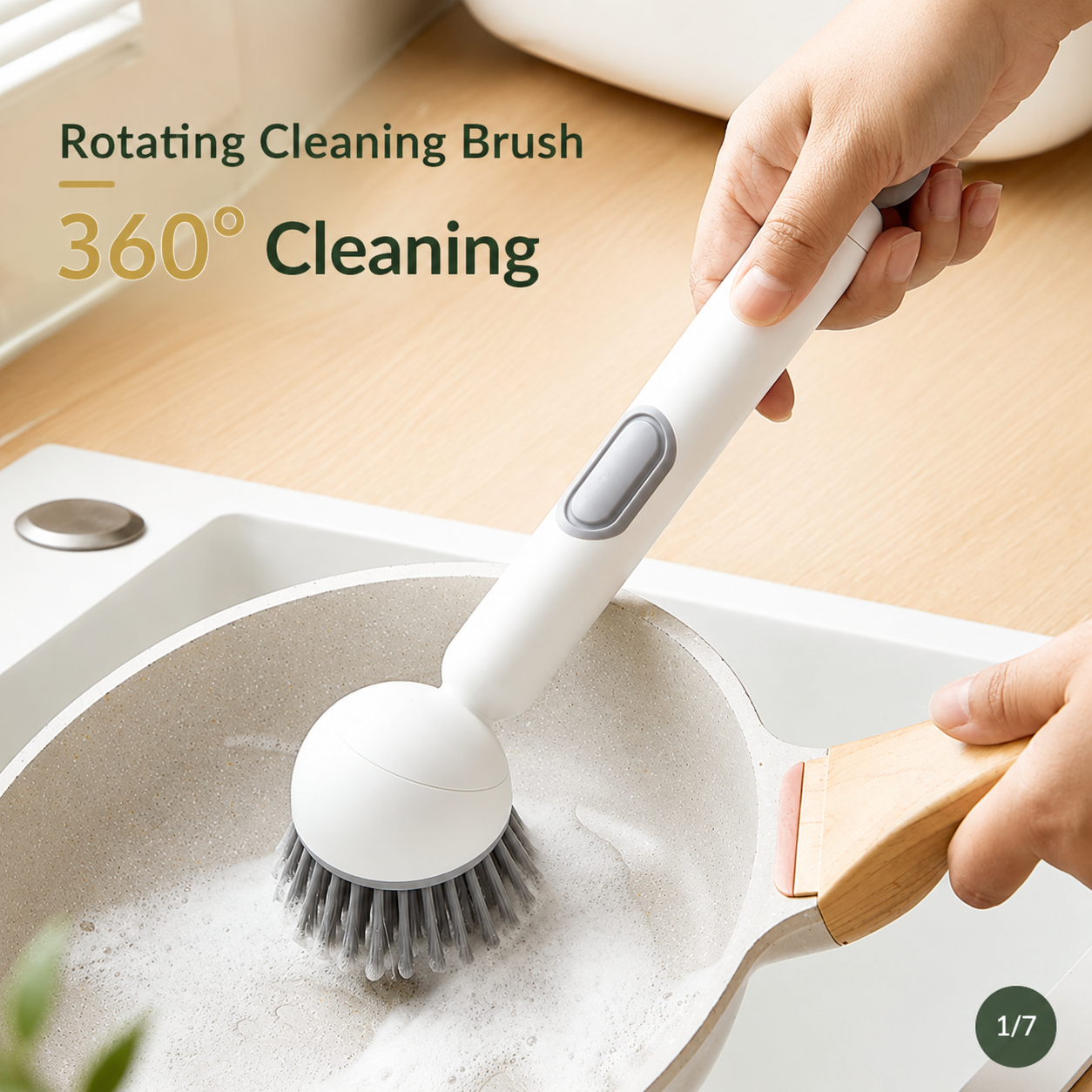 Versatile Soap Dispensing Dish Brush - Perfect Housewarming Gift