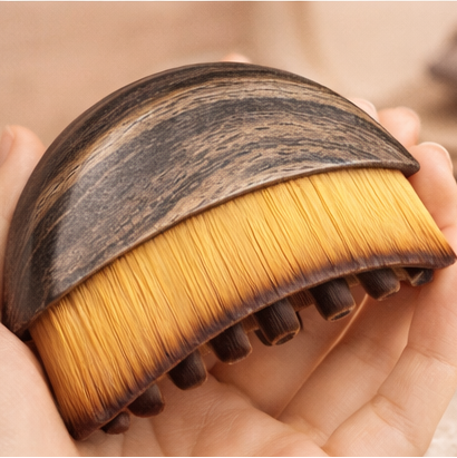 Reduce Face & Neck Puffiness in Minutes Lymphatic Massage Brush to Smooth Wrinkles & Sculpt a Slimmer Face