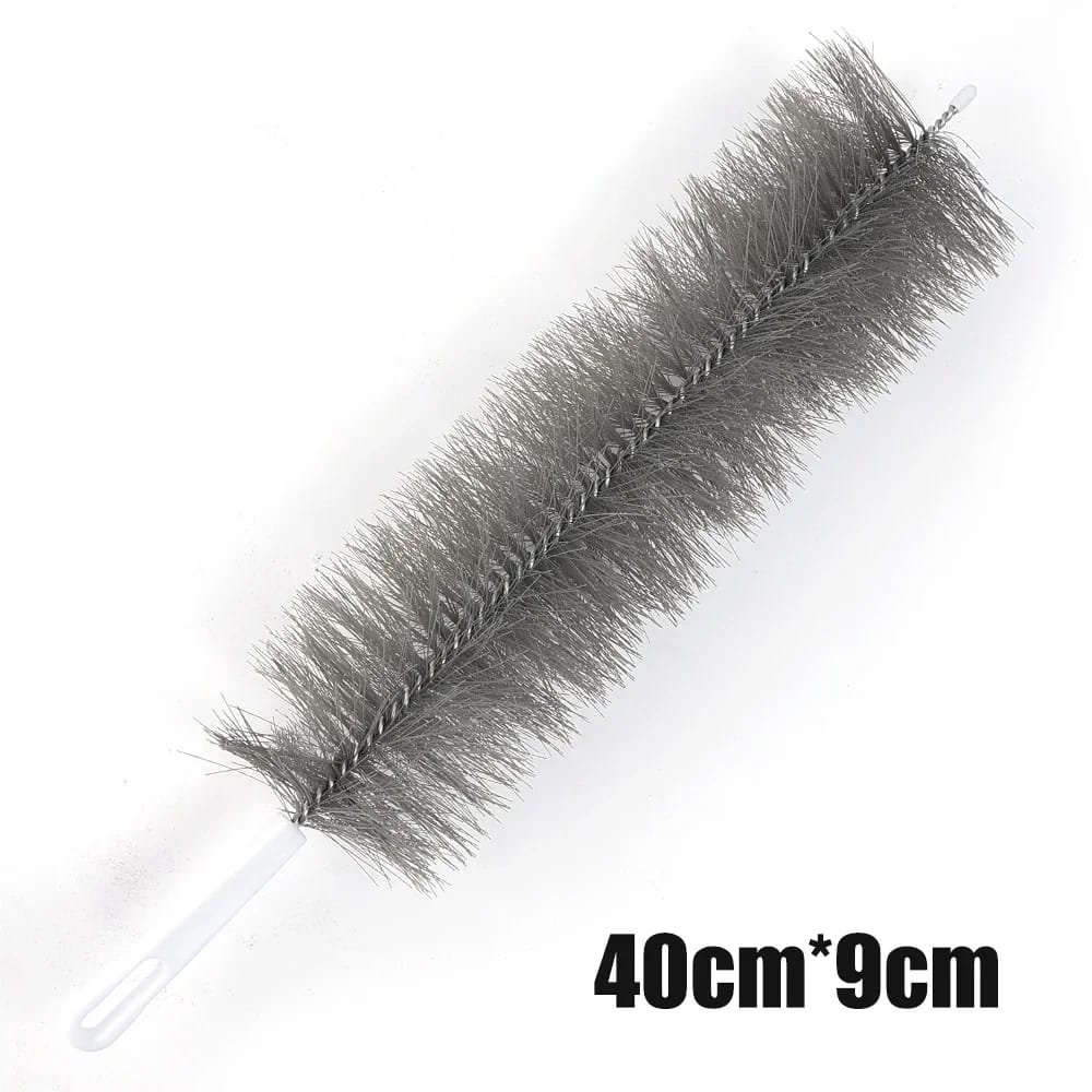 Gokeepy dark gray fan cleaning brush size detail