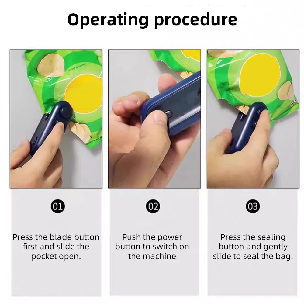 Pocket Heat Bag Sealer – Keep Snacks Fresh Anywhere