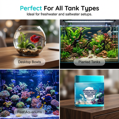 High-Efficiency Aquarium Water Cleaning Tablets