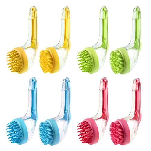 2 in 1 pet bath and grooming brush