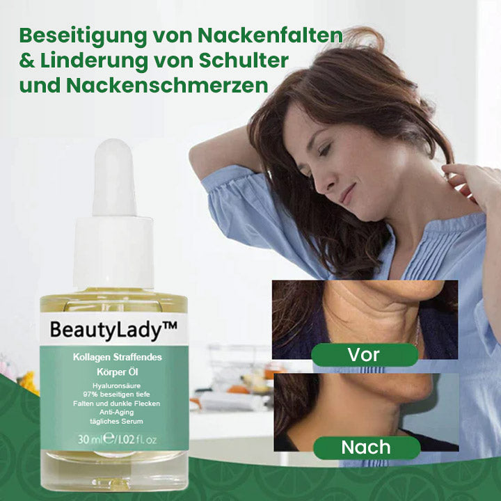 BeautyLady™ Kollagen Straffendes Körper Öl (Für Hals-Oberarm-Brust-Bauch-Gesäß-Oberschenkel und mehr)