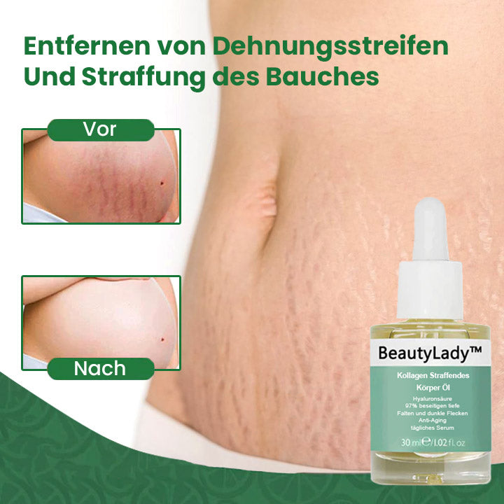 BeautyLady™ Kollagen Straffendes Körper Öl (Für Hals-Oberarm-Brust-Bauch-Gesäß-Oberschenkel und mehr)