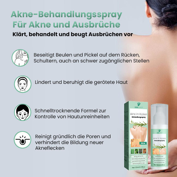 DerMist Rücken Akne Behandlung Kräuterspray