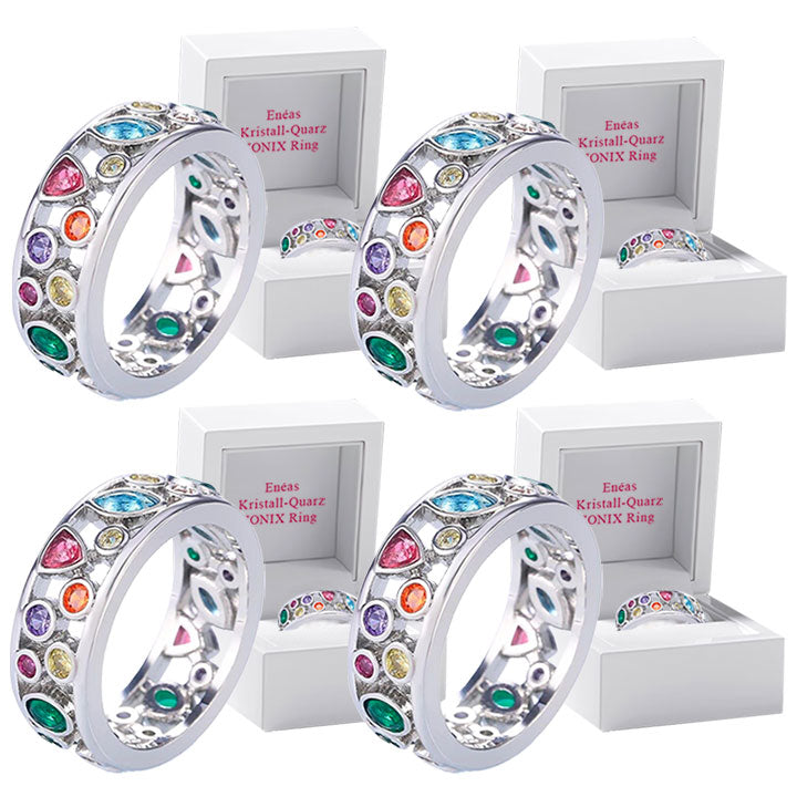 Enéas Stilvoll Kristall-Quarz Ring
