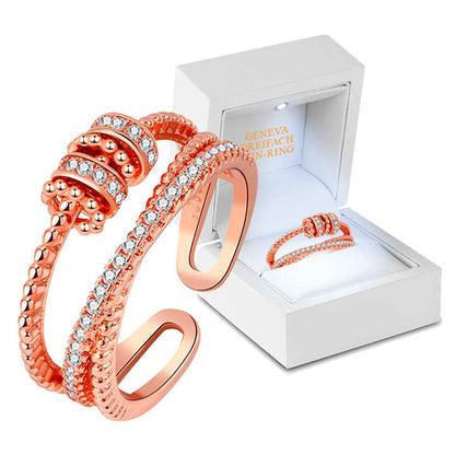 Oveallgo™ Geneva Stil Dreifach-Spin-Ring