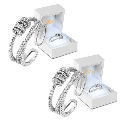 Oveallgo™ Geneva Stil Dreifach-Spin-Ring