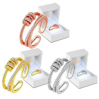 Oveallgo™ Geneva Stil Dreifach-Spin-Ring