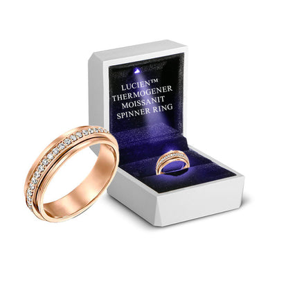 LucienUltra Thermogener Moissanit Spinner Ring
