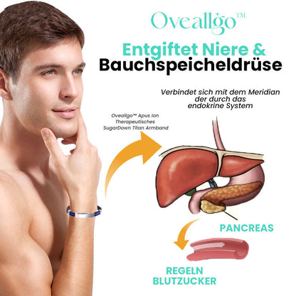Oveallgo™ Apus Ultimativ Ion Therapeutisches SugarDown Titan Armband