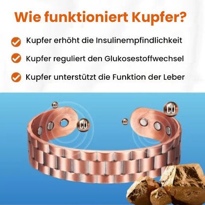 Oveallgo™ CopperHeal SugarDown Therapeutisches Armband