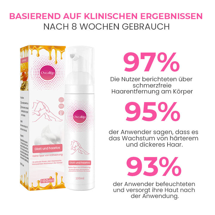 Oveallgo™ GlatterSchwung PURI Bienenwachs-Haarentfernungsmousse