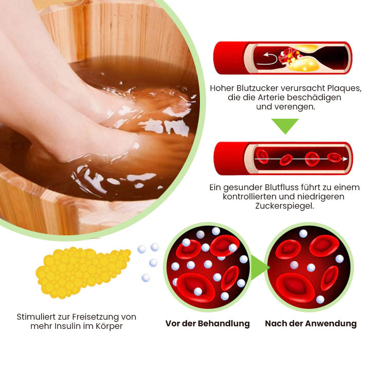 Oveallgo™ Profi Natürlich Entgiftung Blutzucker-Balance Fußbad-Perlen