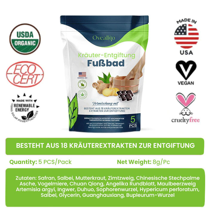Oveallgo™ Natürlich Entgiftung Blutzucker-Balance Fußbad-Perlen