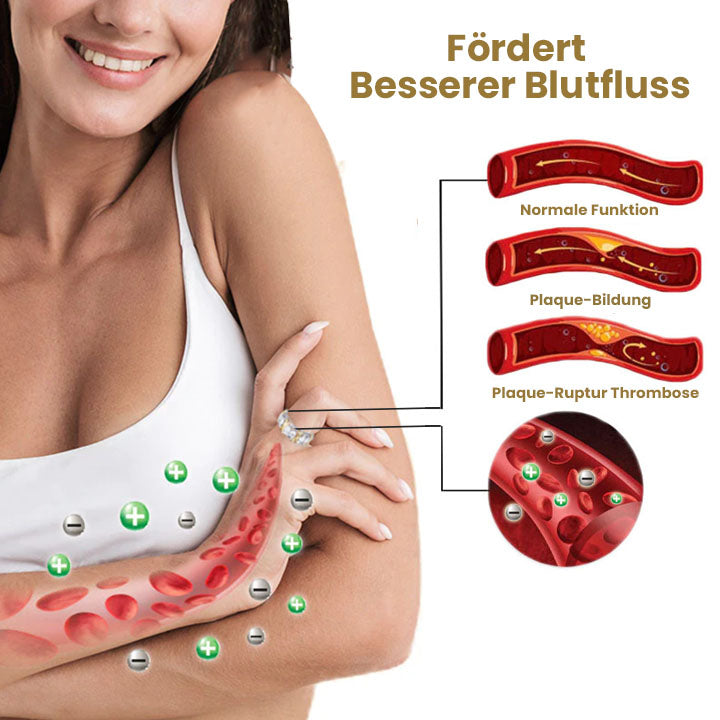 Oveallgo™ Meliora Magnetit Kreuz und Quer Lymphvital Ring