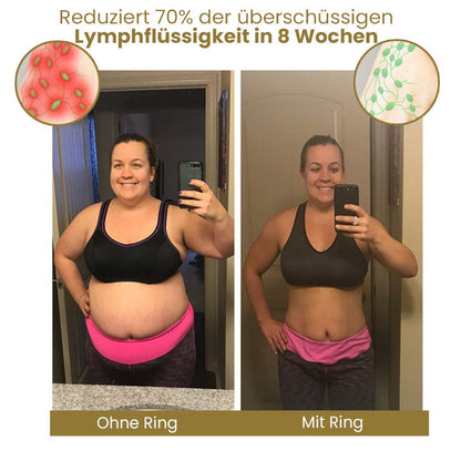 Oveallgo™ Meliora Magnetit Kreuz und Quer Lymphvital Ring