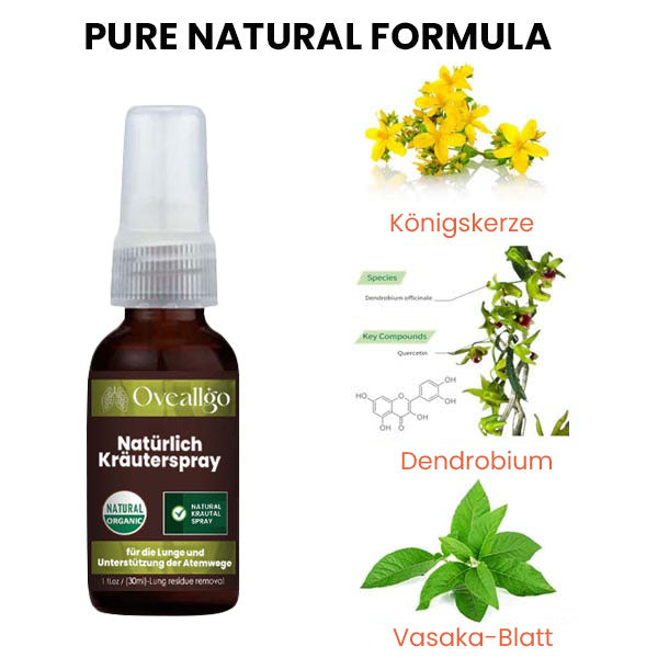 Oveallgo™ Natürliches Kräuterspray zur Unterstützung von Lunge und Atemwegen