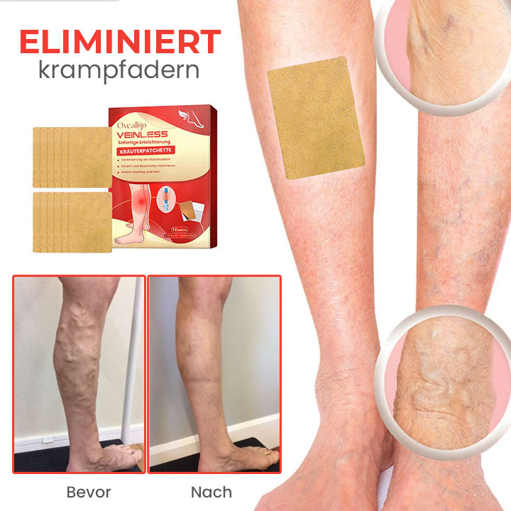 Oveallgo™ VeinLessX Kräuterpflaster mit sofortiger Linderung