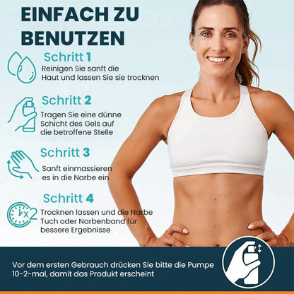 Thiccfitts™ ScarAway Fortschrittliches Narbengel - Kaiserschnitt, Bauchdeckenstraffung, alte Narben, Keloide, Dehnungsstreifen, Brandnarben