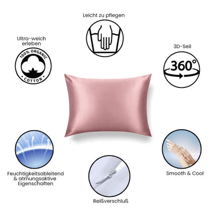 Thiccfitts™ Luxe Silk Anti-Acne Kopfkissenbezug