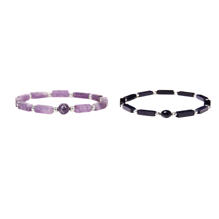 Amethyst + Blauer Standstein - $29.97 🔥50% RABATT🔥