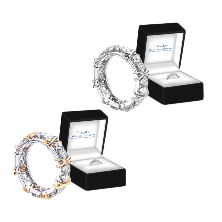 Oveallgo™ Meliora Profi Magnetit Kreuz und Quer Lymphvital Ring