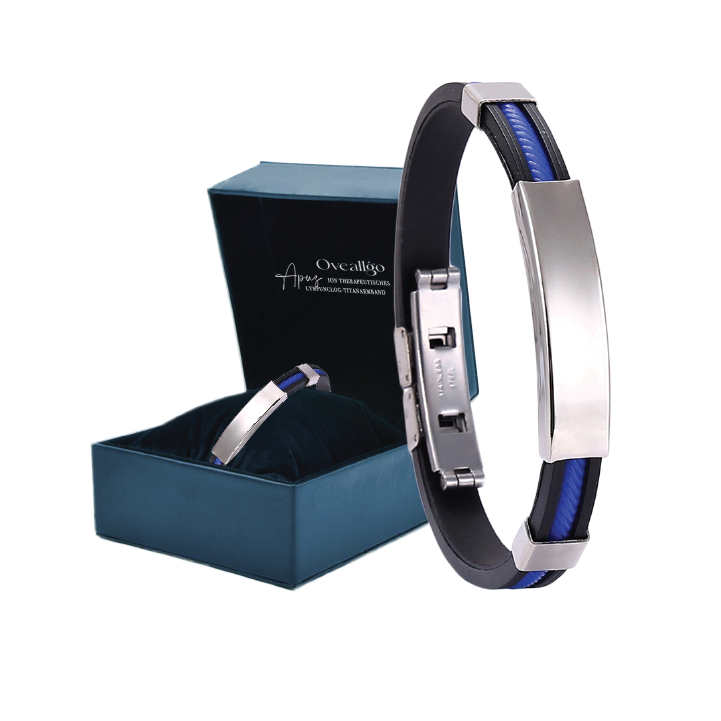 Oveallgo™ Apus Ion Ultimate Therapeutisches Lympunclog-Titanarmband