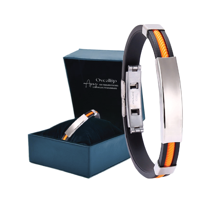 Oveallgo™ Apus ProfiX Ion Therapeutisches Lympunclog-Titanarmband